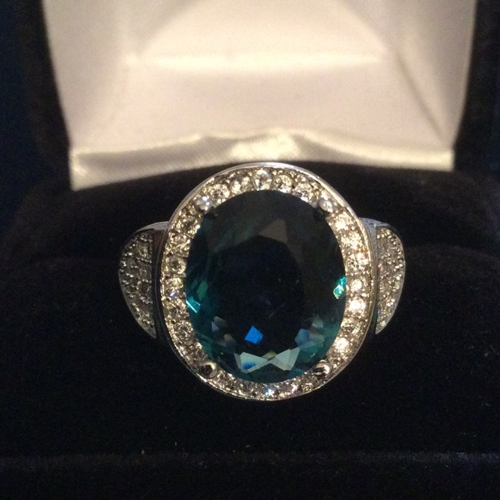 Elegant London Blue Topaz Ring